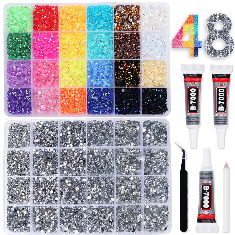 BAOYAALIN strass multicolore 4 mm pour personnaliser vos créations