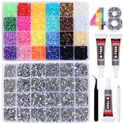BAOYAALIN strass multicolore 4 mm pour personnaliser vos créations