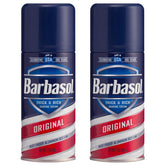 Barbasol Original shaving cream can with rust-proof bottom for a smooth, close shave