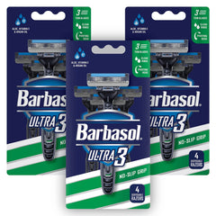 Barbasol Ultra 3 – flux ouvert facilitant le nettoyage et la longévité des lames