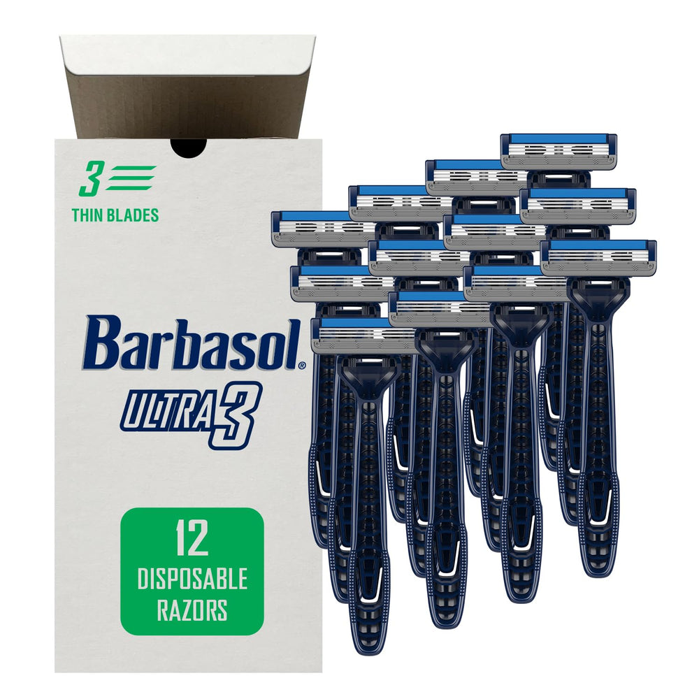 Barbasol Ultra 3 – lames ultra fines pour rasage précis et confortable