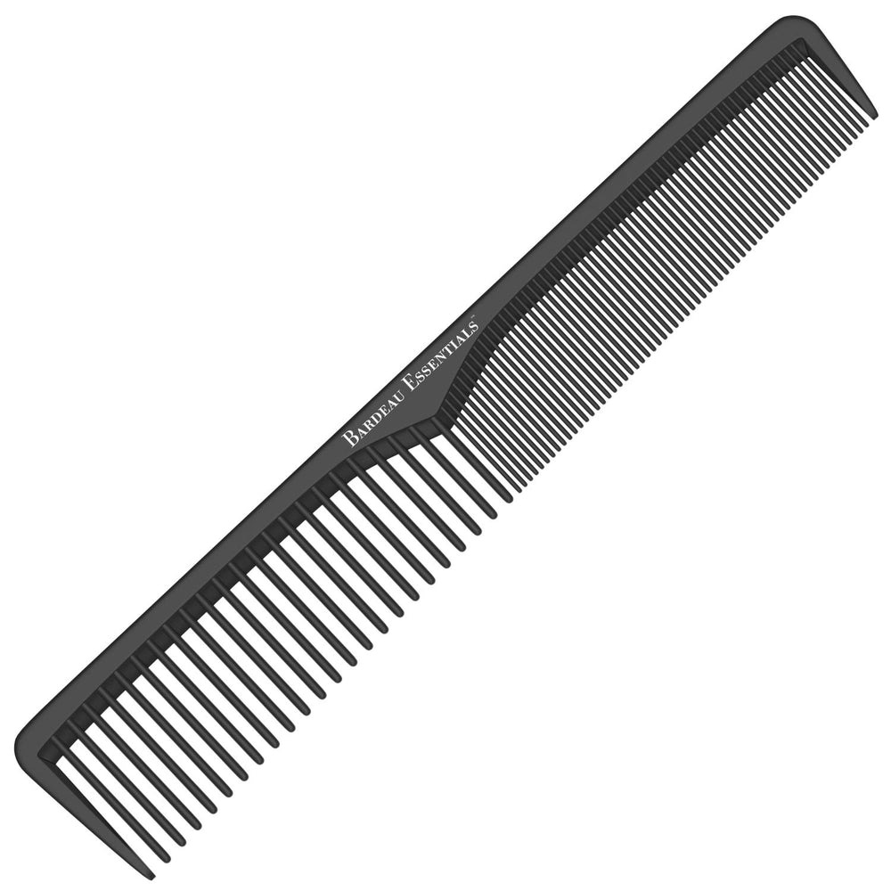 Peigne Bardeau Essentials en carbone noir 7 pouces, léger et durable pour tous types de cheveux