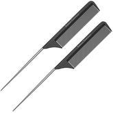 Bardeau Essentials peigne-queue 8.8 pouces noir carbone, démêlage précis.