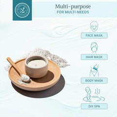 Bare Essentials Living masque visage kaolin blanc purifiant et doux.