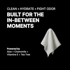 BARE Wipes – odeur fraîche et équilibrée, sans excès.