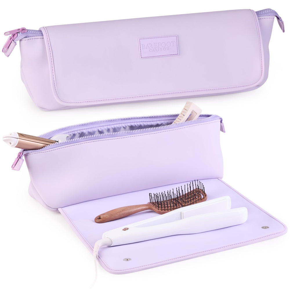 Barefoot Caribou sac-outils-capillaires-lilas 2-en-1: rangement sûr lors des déplacements