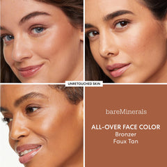 bareMinerals Appliquer-Zones-Clés: application ciblée sur le front et les pommettes.
