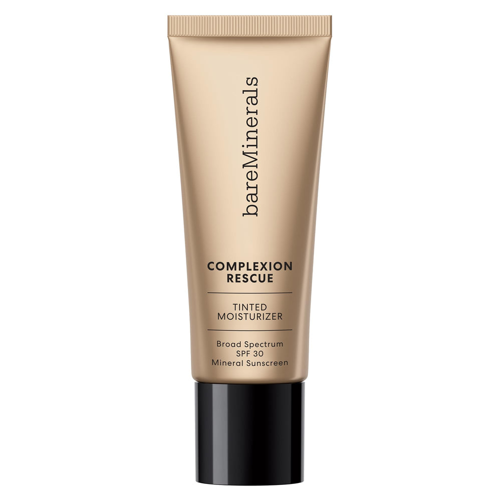 La bouteille de bareMinerals Complexion Rescue offre une hydratation légère et un teint lumineux.
