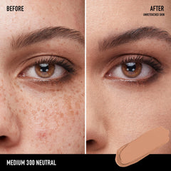 bareminerals barepro 16hr applicateur en action pour correction.