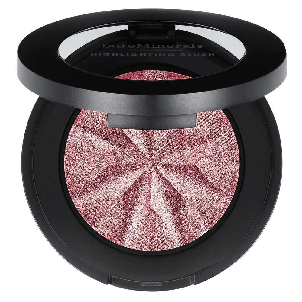 Gen Nude Highlighting Blush Mauve Glow de bareMinerals: texture soyeuse et perles lumineuses.