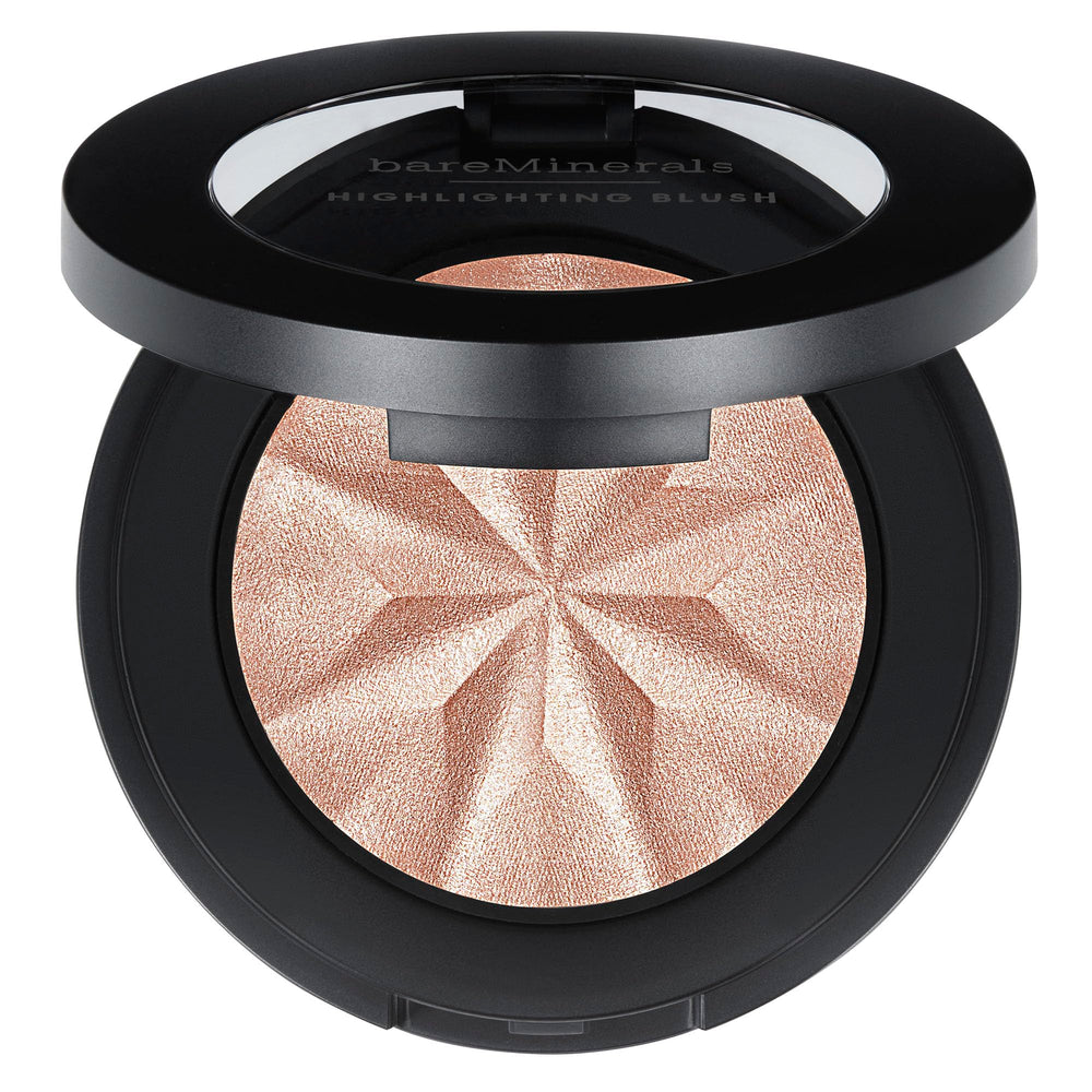 bareMinerals Gen Nude Highlighting Blush Opal Glow emballage chic et éclat naturel.
