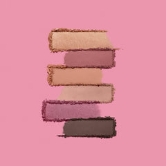 bareMinerals Mineralist Rosewood – six teintes naturelles formulées sans talc.