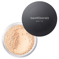 BareMinerals Original Matte – poudre libre avec couvrance naturelle sur le visage