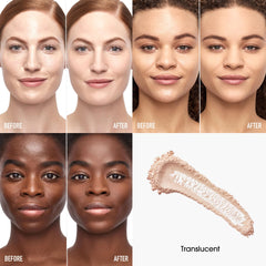 BareMinerals texture satinée visage, fini lisse et homogène