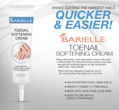 Barielle, application nocturne sur les ongles des pieds, aide à les assouplir temporairement.