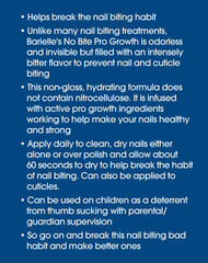 Barielle No Bite Pro Growth – goût amer dissuasif pour éviter le rongement.