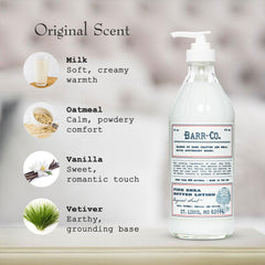Ingrédients végétaux Barr-Co Original pour une hydratation naturelle.
