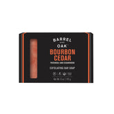 Barrel & Oak savon-barre exfoliant pour hommes purifie les pores et revitalise la peau.