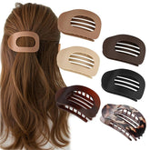 Barrette bec-de-canard simple et élégante, fixation sûre pour tous types de cheveux.