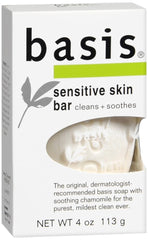 Basis savon-nettoyant-peau-sensible-113g-pack3: barre douce prête pour une routine quotidienne.