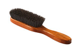 Brosse Bass semi-ovale en bois avec poils naturels pour cheveux brillants