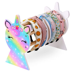 Basumee porte-bandeaux arc-en-ciel pour un rangement facile des accessoires.