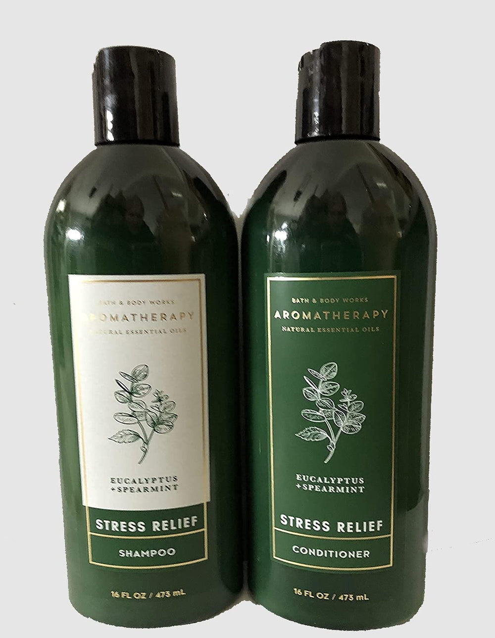 Bath & Body Works Aromatherapie Eucalyptus Spearmint, shampoing et apres-shampooing, fraicheur apaisante