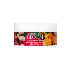 Emballage Bath & Body Works Brightest Bloom Pot 185 g, crème nourrissante pour peau douce et lumineuse.