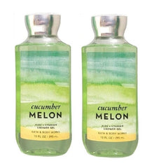 Coffret Bath & Body Works Concombre Melon avec deux flacons 10 oz, idée cadeau.
