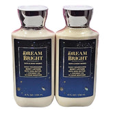 Bath & Body Works Dream Bright lotion bottle front view, highlighting long-lasting moisture