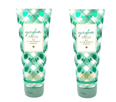 Bath & Body Works Gingham Fresh duo pack image, two 8-ounce tubs for everyday hydration.