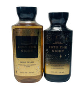Bath & Body Works Into The Night – lotion sur flacon, hydratation nourrissante pour peau.