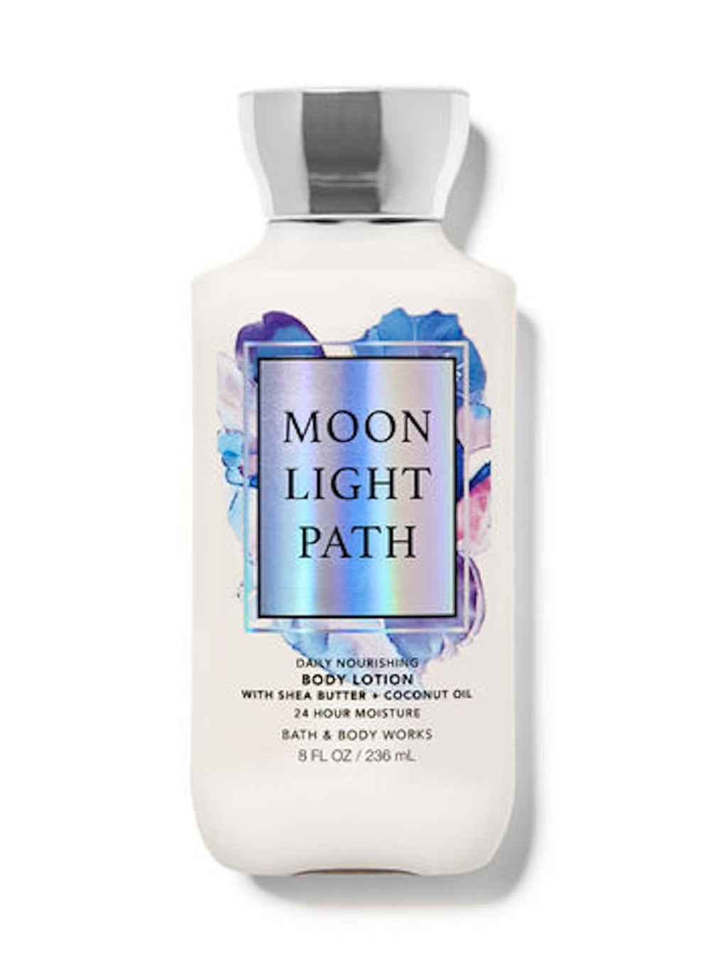 Bath & Body Works Moonlight Path bottle delivers quick absorbing moisture.