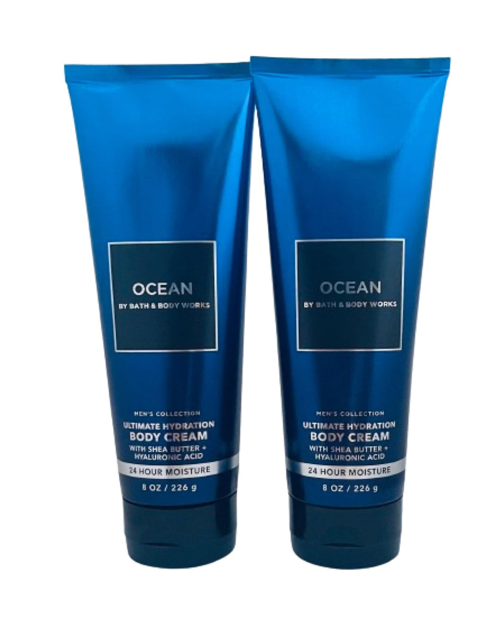 Bath and Body Works Ocean bottle two-pack highlights rich hydration with hyaluronic acid