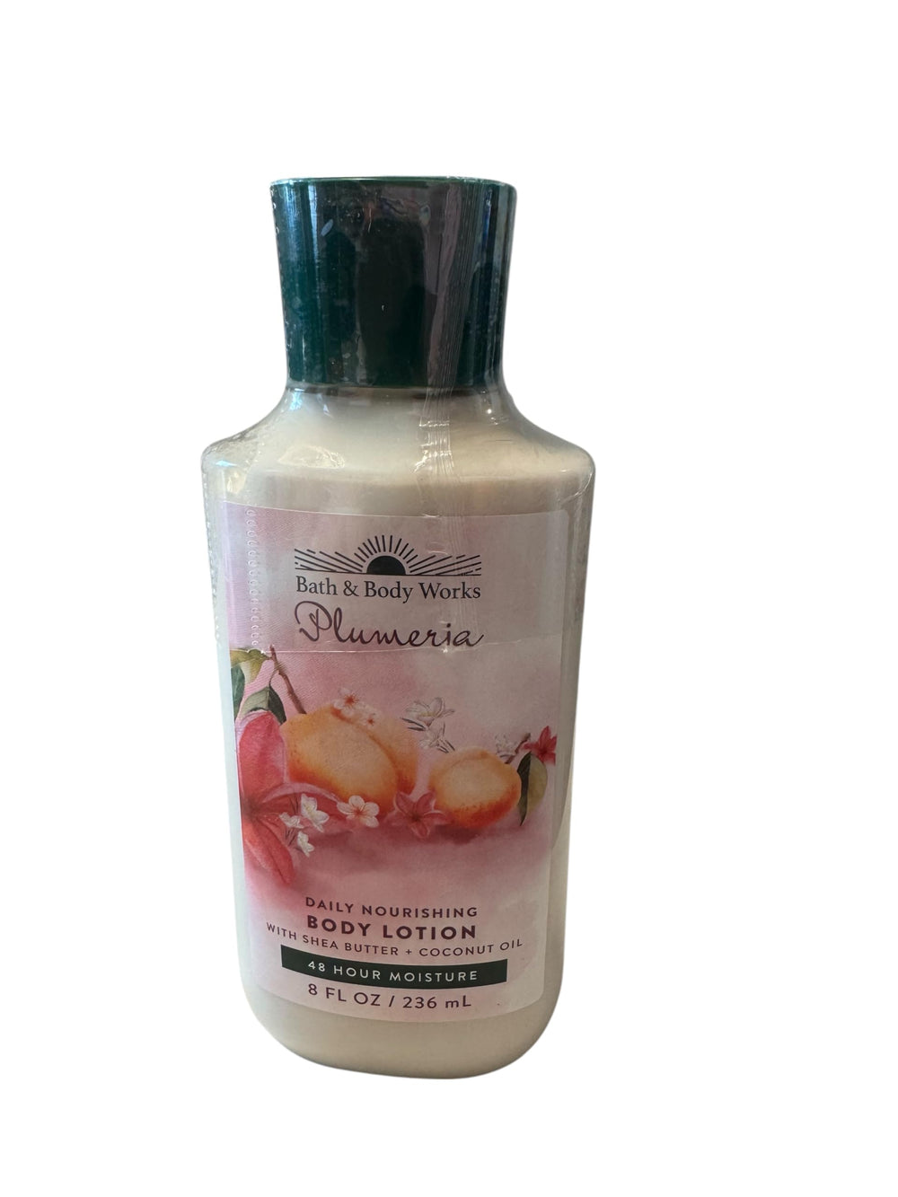 Bath & Body Works Plumeria: bouteille Plumeria, hydratation durable pour peau douce.