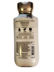 Bath & Body Works Rose lotion being applied to skin for softer, hydrated feel.
