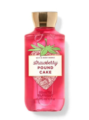 Bath and Body Works Signature Shower Gel Strawberry Pound Cake bottle for daily cleansing with a rich lather.