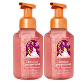 Bath and Body Works Twisted Peppermint foaming hand soap in packaging for a refreshing cleanse