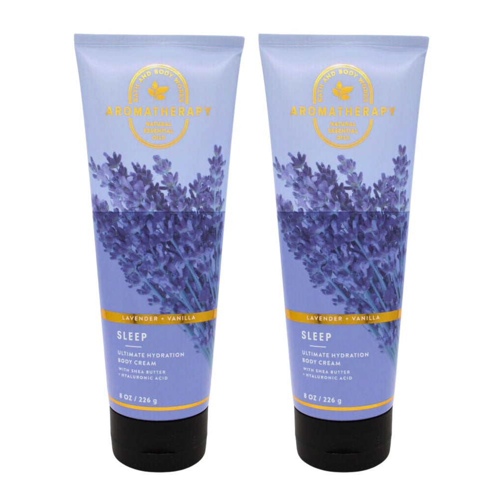 Crème Ultra Shea Bath & Body Works Lavande Vanille, hydratation durable et texture réconfortante.