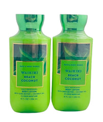 Bath & Body Works Waikiki Coconut – bouteille de lotion 8 oz, hydratation quotidienne.