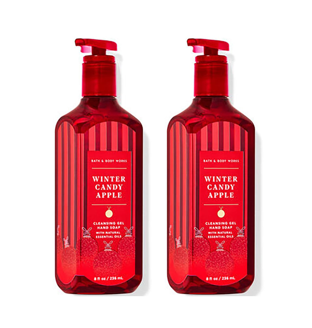 Bath & Body Works Winter Candy Apple hand soap two-pack bottle with rich foam