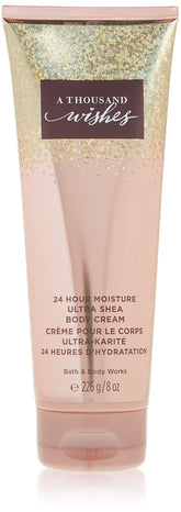 Crème pour le corps Bath & Body Works A Thousand Wishes, bouteille élégante pour hydratation riche