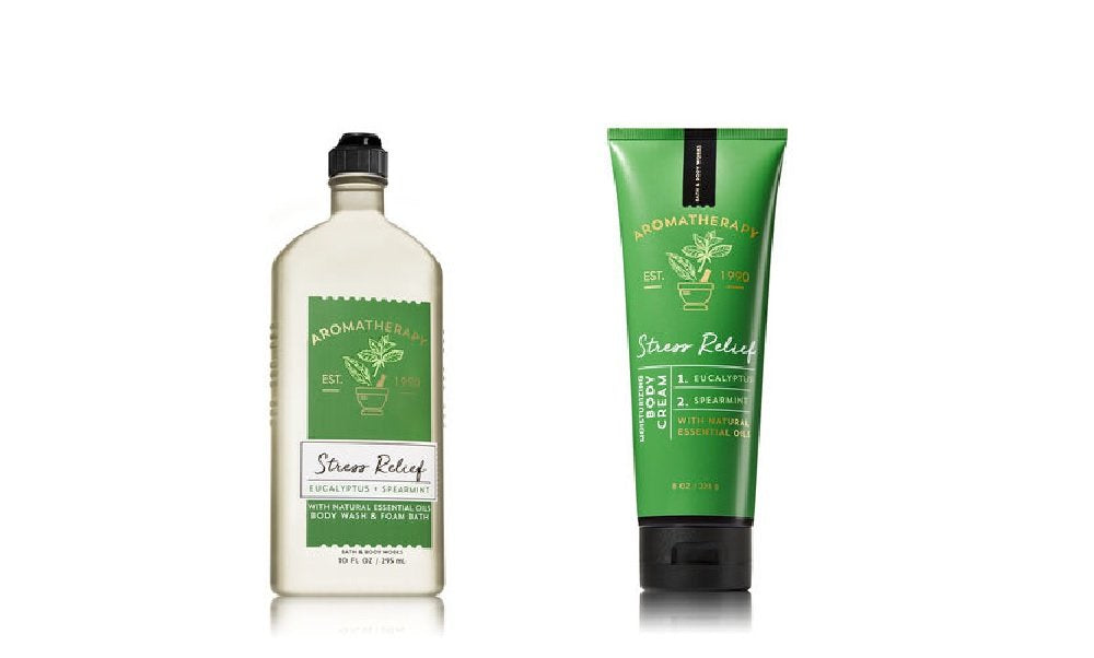 Bath & Body Works Aromathérapie Eucalyptus Spearmint gel-douche 10 oz, rafraîchissant et revitalisant le quotidien.