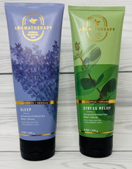 Boîte double Bath & Body Works Aromatherapy, ambiance spa pour détente après douche.