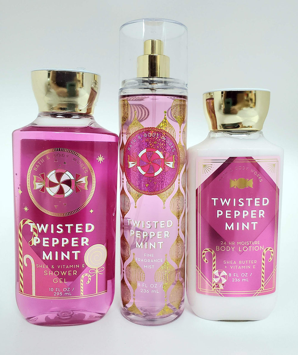 Bath & Body Works brume menthe torsadee, bouteille rafraîchissante et polyvalente.