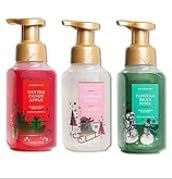Coffret Bath & Body Works, trio de savons mousse pour les mains, parfum hivernal apaisant.