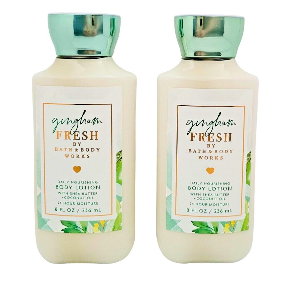 Bath & Body Works Gingham Fresh lotion, hydratation durable et absorption rapide pour le quotidien