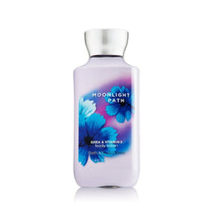 Bath & Body Works Moonlight Path 8oz lotion bottle for daily moisturization and fragrance.