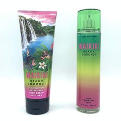 Crème pour le corps Bath & Body Works Waikiki Beach Coconut, hydratation riche pour peau douce.