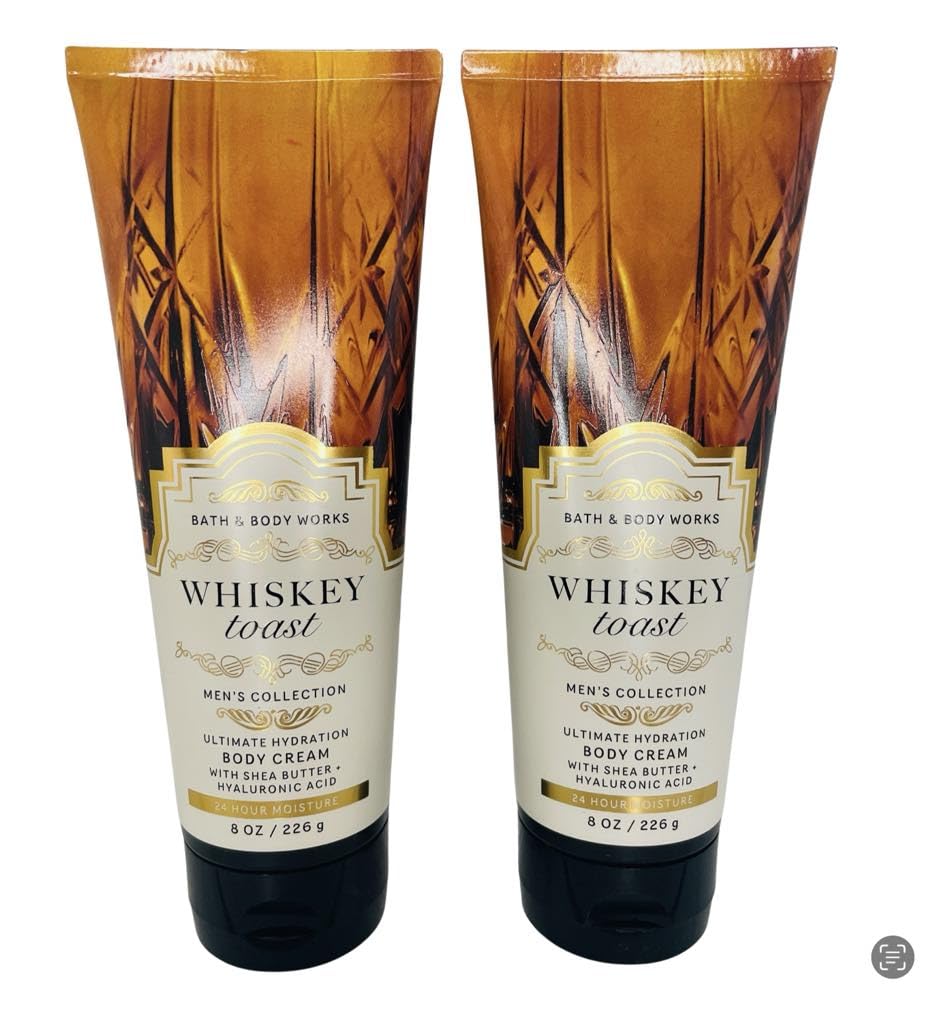 Bath & Body Works Whiskey Toast: crème hydratante riche pour peau douce et hydratée.